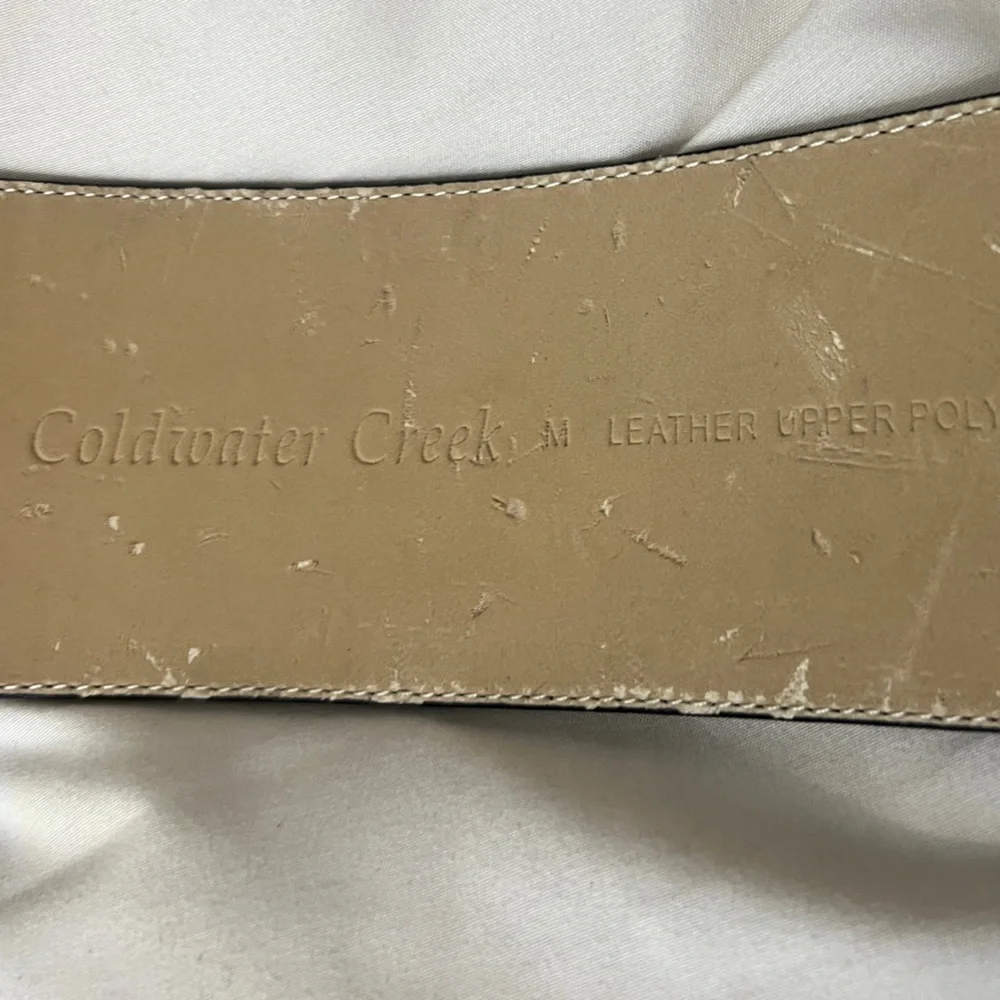 Cold water Creek Trendy Elegant Black Crocodile-Embossed Belt‎